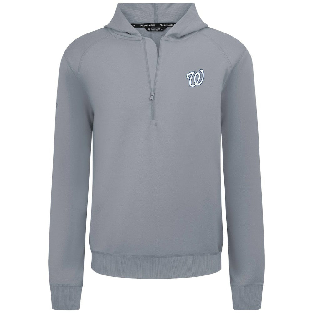 Washington Nationals Levelwear Technic Insignia Quarter-Zip Hoodie | MLB New