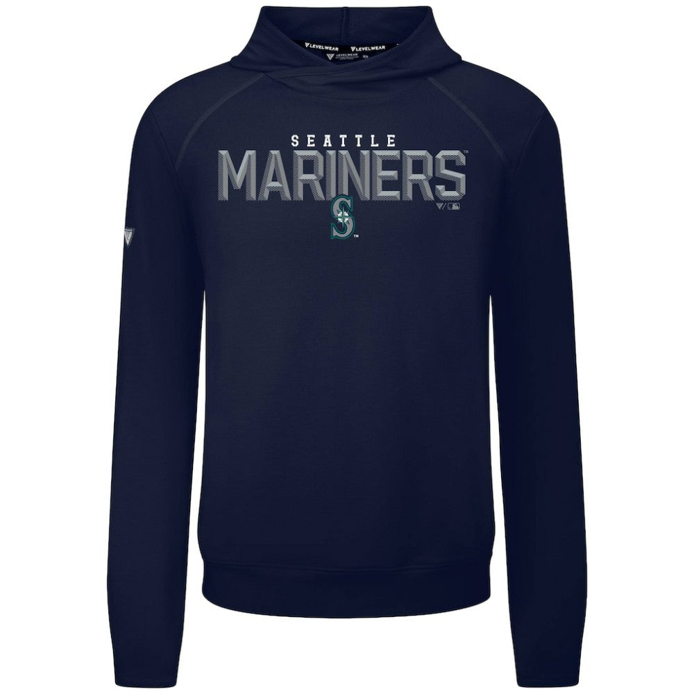 Seattle Mariners Levelwear Mandate Carve Tri-Blend Hoodie | MLB New