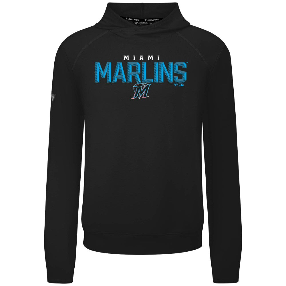 Miami Marlins Levelwear Mandate Carve Tri-Blend Hoodie | MLB US