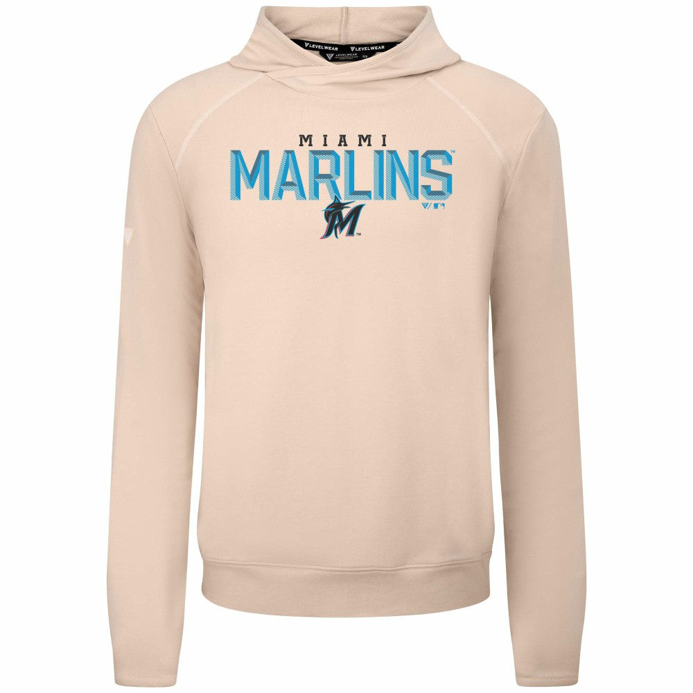 Miami Marlins Levelwear Mandate Carve Tri-Blend Hoodie | MLB Shop