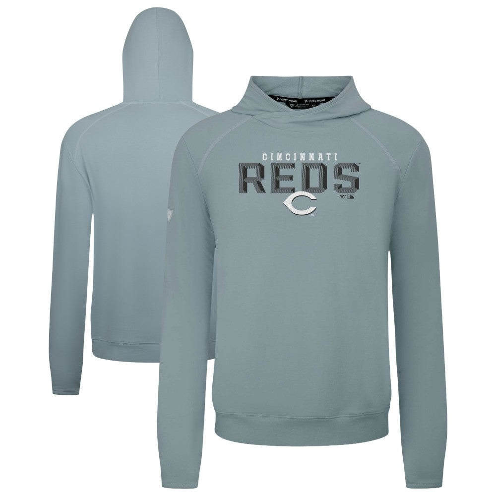 Cincinnati Reds Levelwear Mandate Carve Tri-Blend Hoodie | MLB Outlet