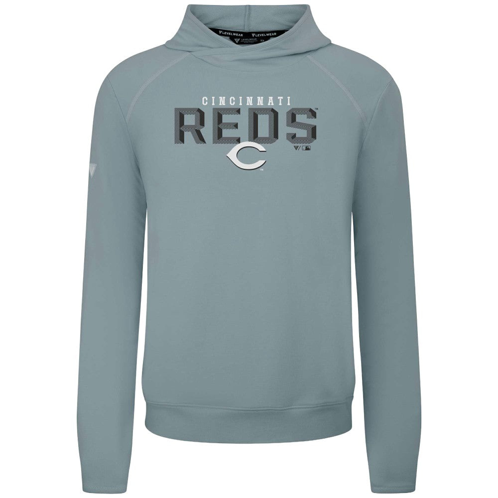 Cincinnati Reds Levelwear Mandate Carve Tri-Blend Hoodie | MLB Outlet