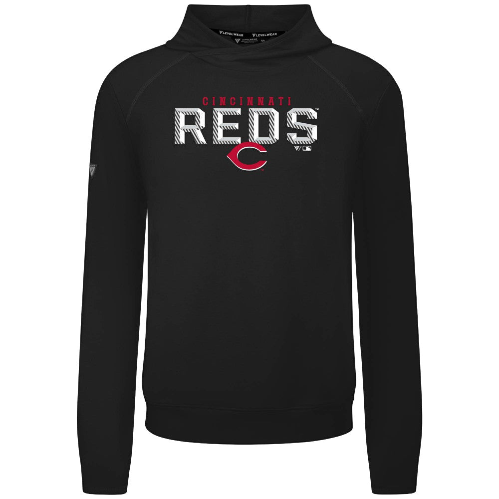 Cincinnati Reds Levelwear Mandate Carve Tri-Blend Hoodie | MLB Shop