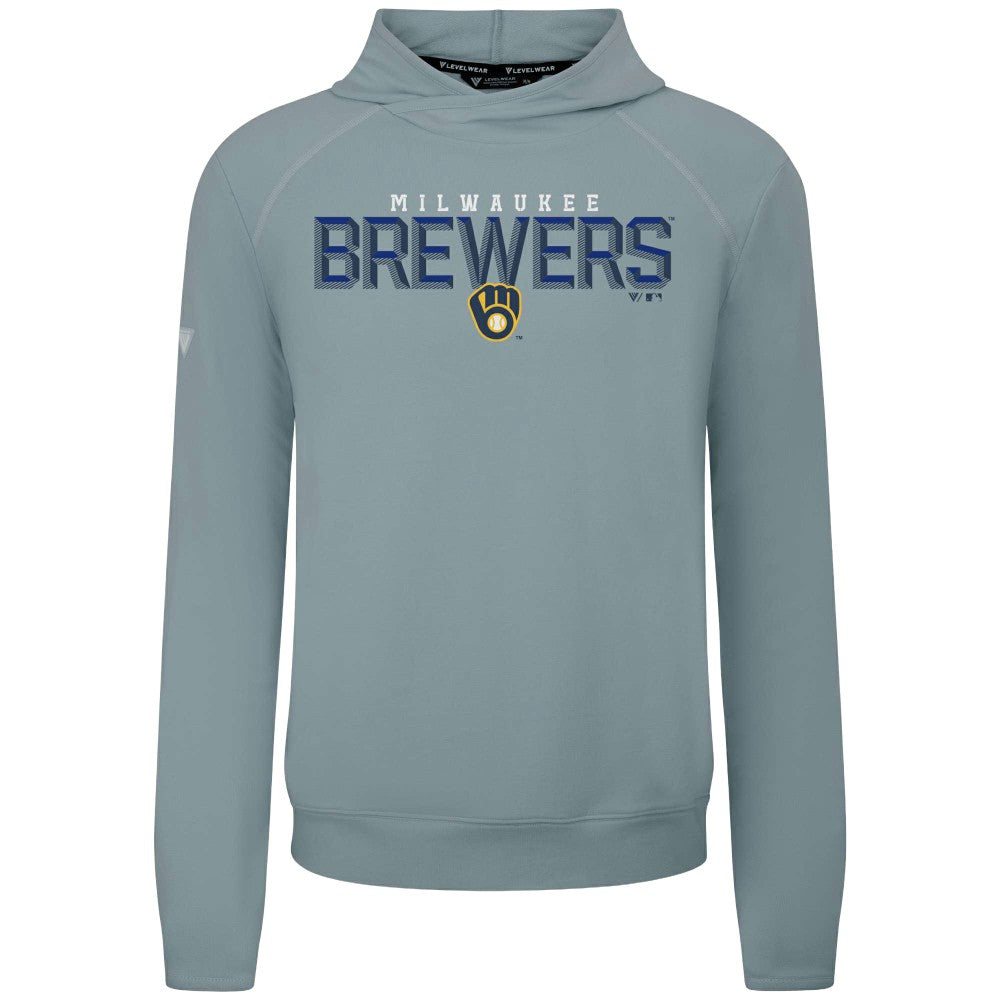Milwaukee Brewers Levelwear Mandate Carve Tri-Blend Hoodie | MLB Near me