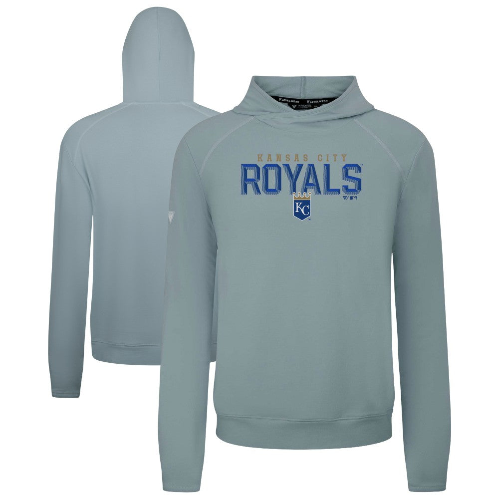 Kansas City Royals Levelwear Mandate Carve Tri-Blend Hoodie | MLB Discount