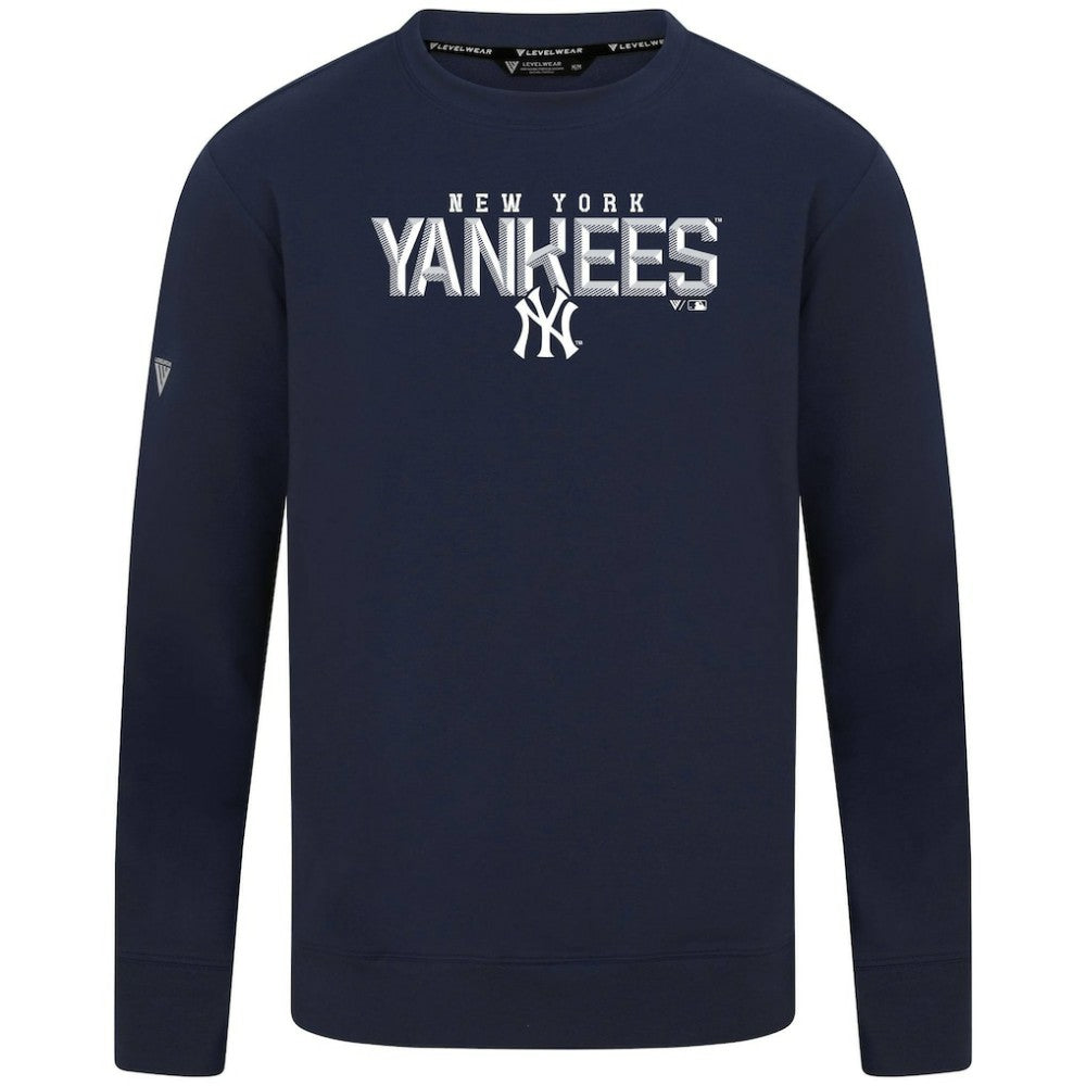 New York Yankees Levelwear Mandate Carve Tri-Blend Sweatshirt | MLB On Sale