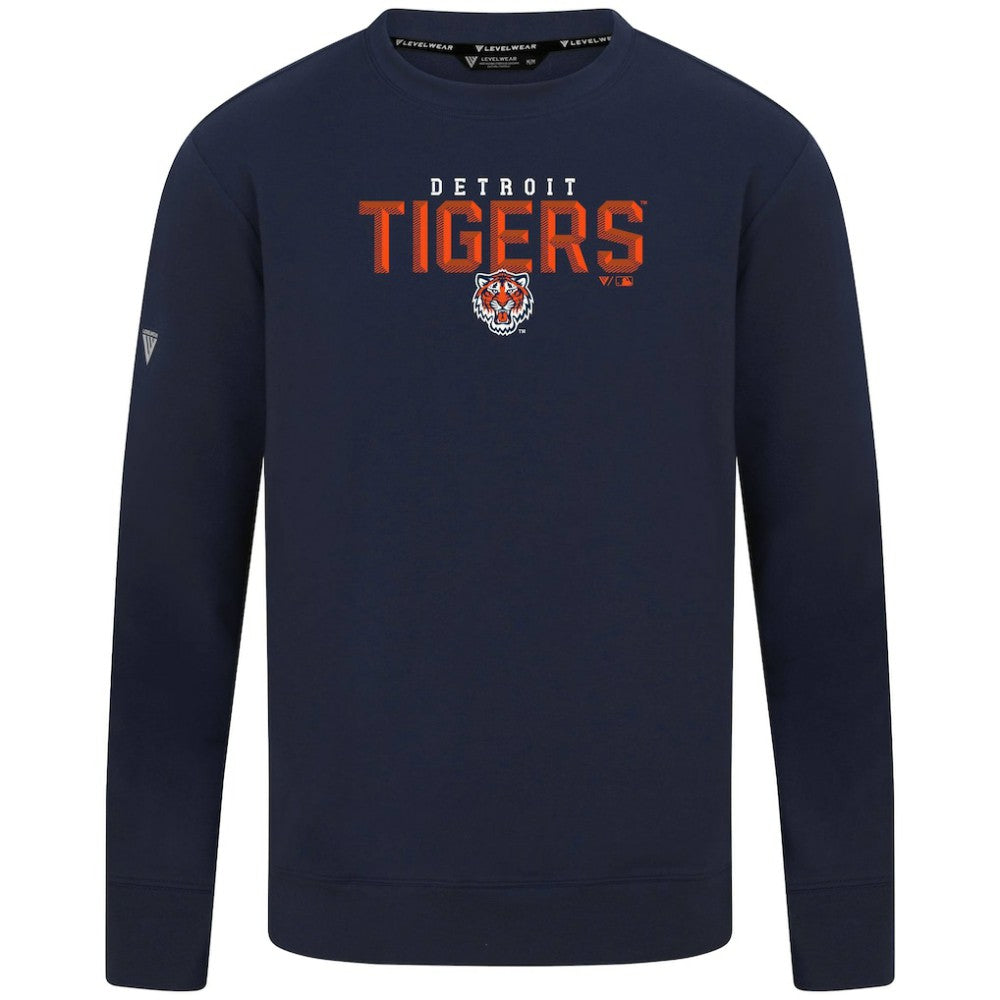 Detroit Tigers Levelwear Mandate Carve Tri-Blend Sweatshirt | MLB US