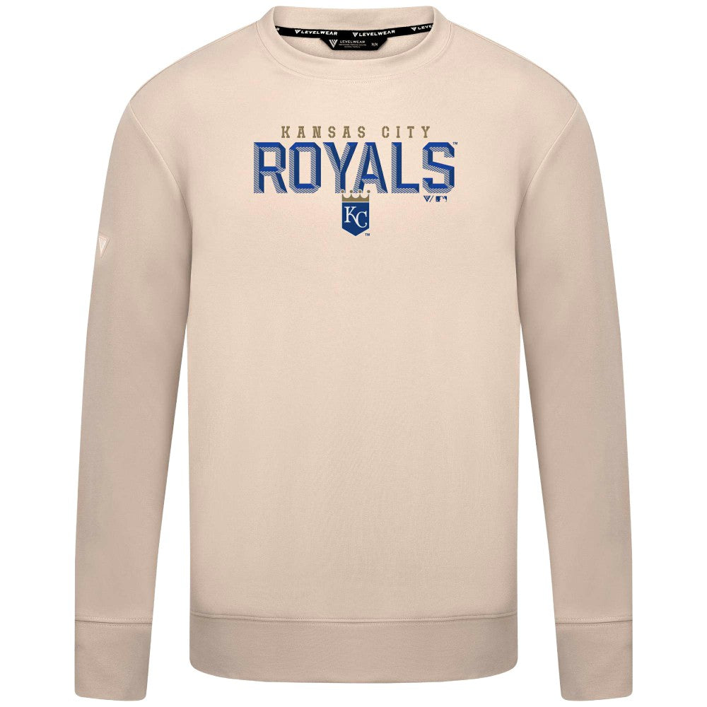 Kansas City Royals Levelwear Mandate Carve Tri-Blend Sweatshirt | MLB On Sale