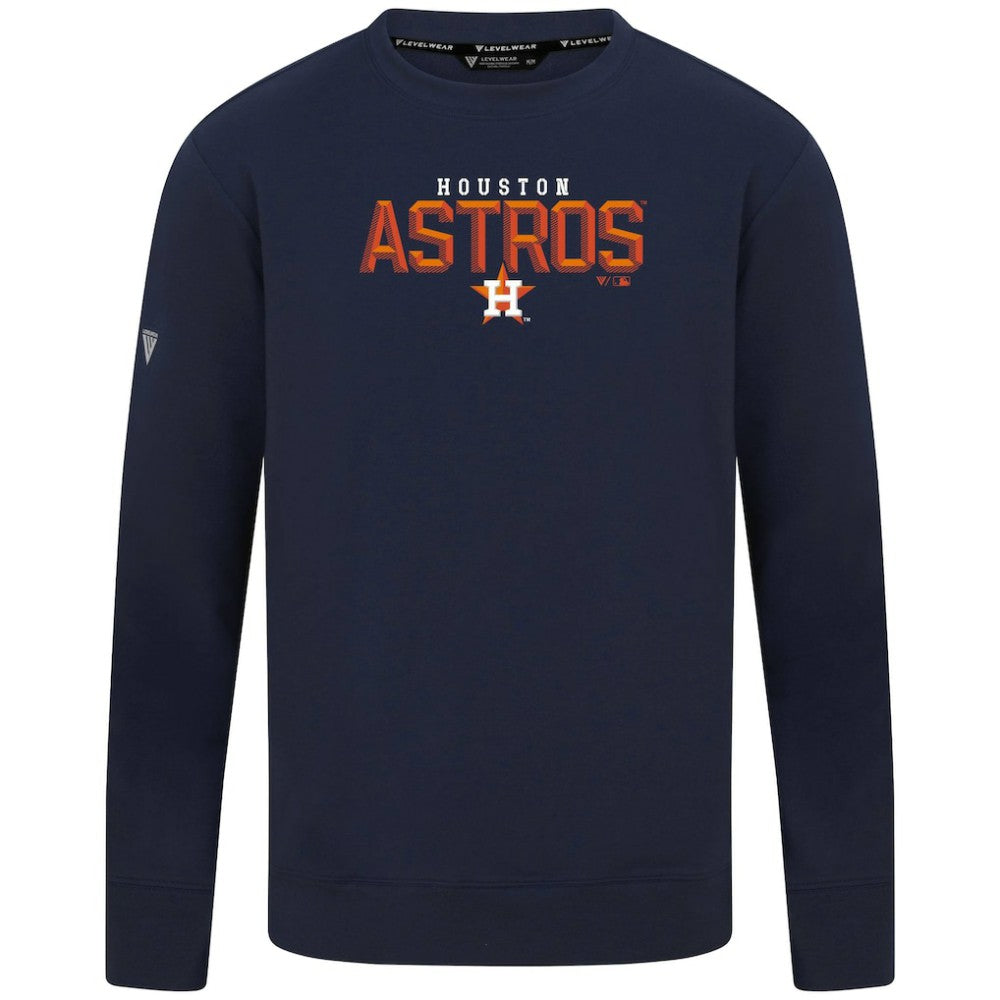 Houston Astros Levelwear Mandate Carve Tri-Blend Sweatshirt | MLB Sale