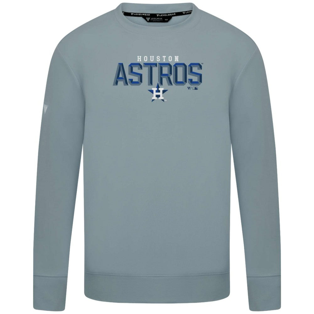 Houston Astros Levelwear Mandate Carve Tri-Blend Sweatshirt | MLB Outlet