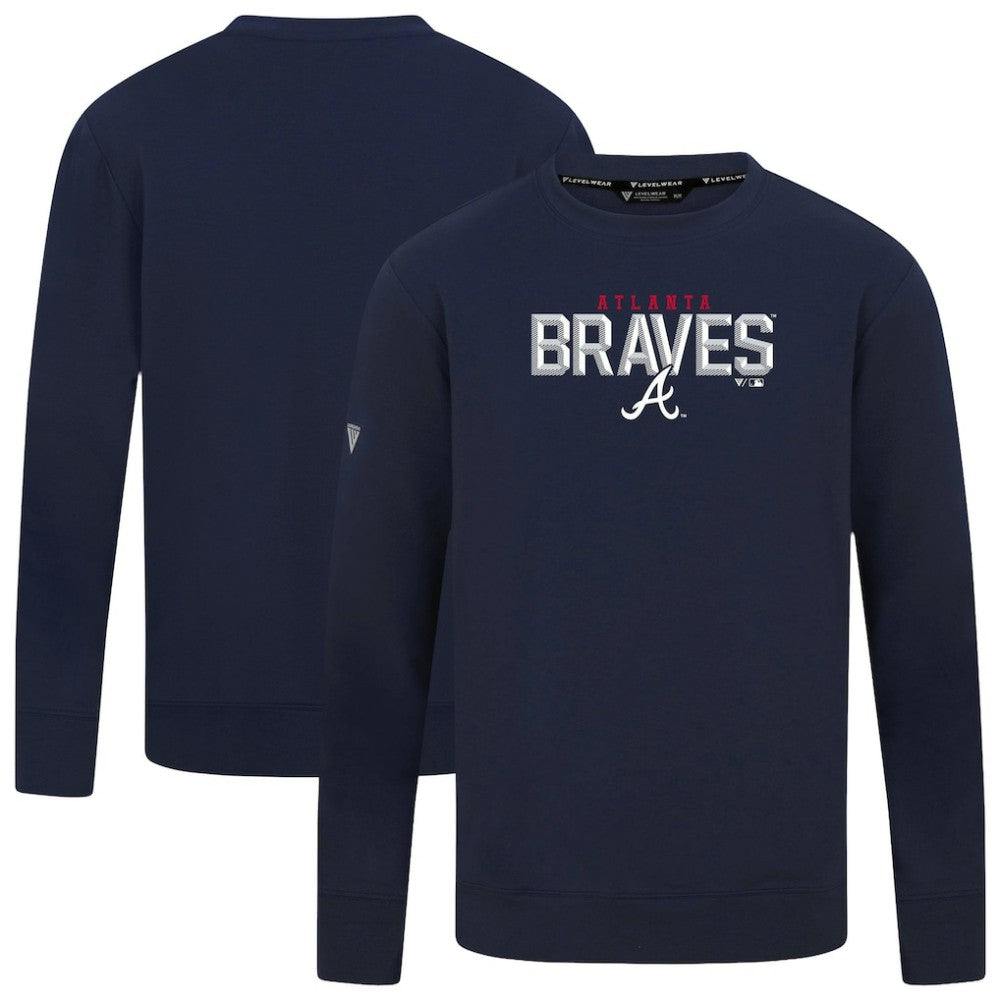 Atlanta Braves Levelwear Mandate Carve Tri-Blend Sweatshirt | MLB Discount