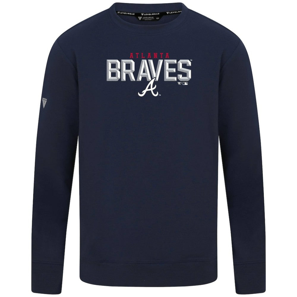 Atlanta Braves Levelwear Mandate Carve Tri-Blend Sweatshirt | MLB Discount