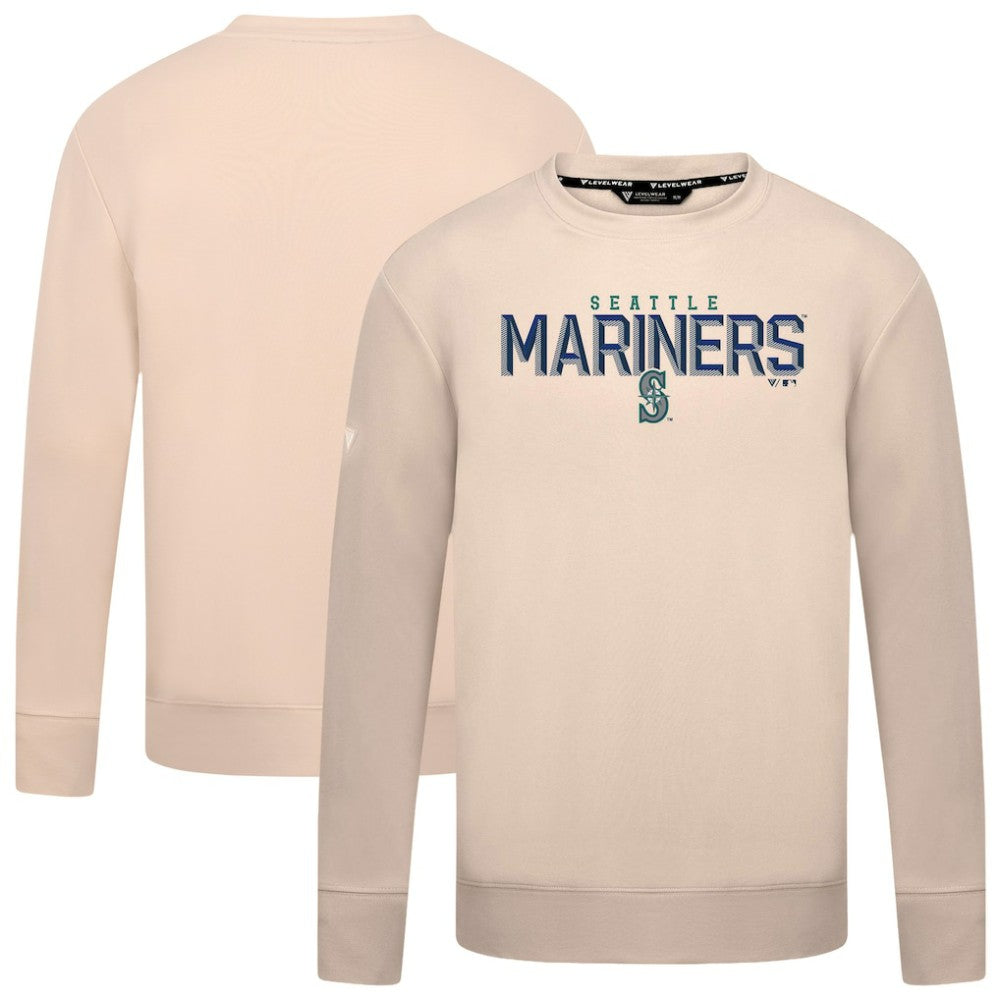 Seattle Mariners Levelwear Mandate Carve Tri-Blend Sweatshirt | MLB New