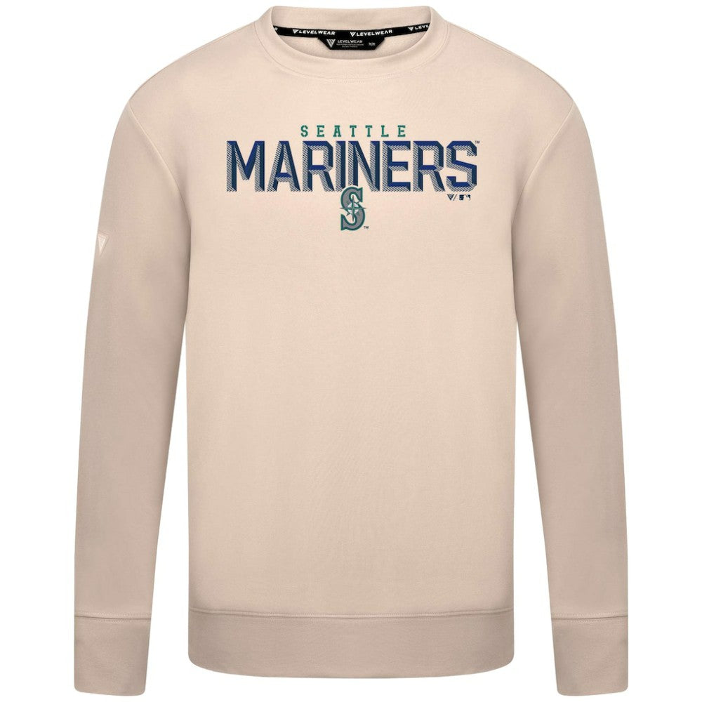 Seattle Mariners Levelwear Mandate Carve Tri-Blend Sweatshirt | MLB New