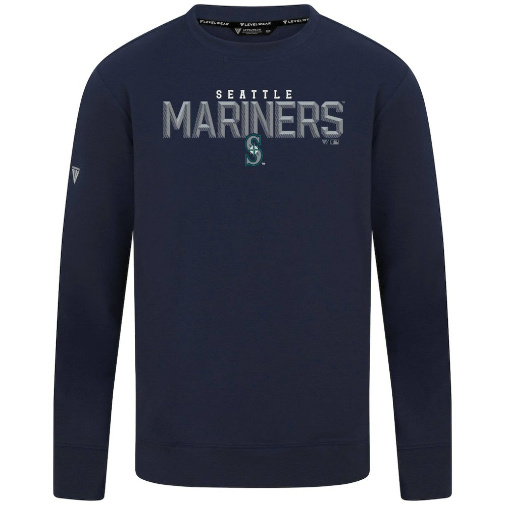Seattle Mariners Levelwear Mandate Carve Tri-Blend Sweatshirt | MLB Near me