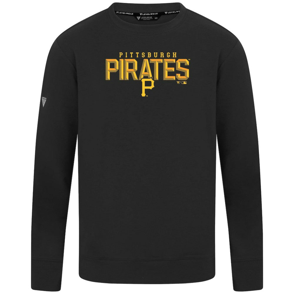 Pittsburgh Pirates Levelwear Mandate Carve Tri-Blend Sweatshirt | MLB On Sale