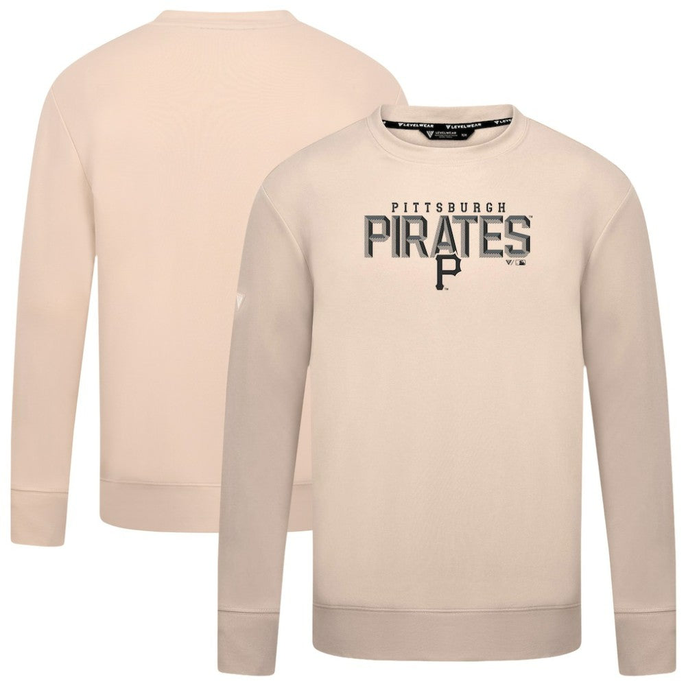 Pittsburgh Pirates Levelwear Mandate Carve Tri-Blend Sweatshirt | MLB Shop