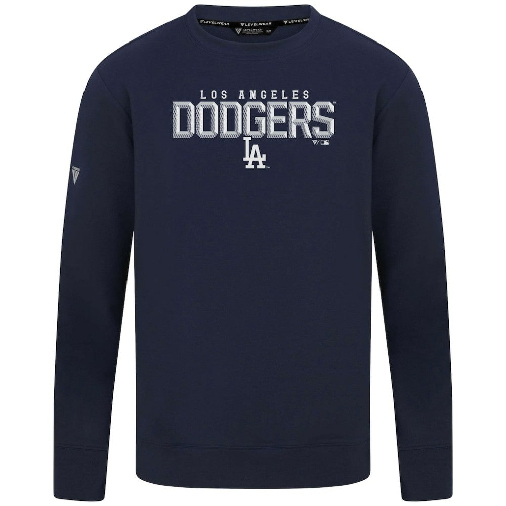 Los Angeles Dodgers Levelwear Mandate Carve Tri-Blend Sweatshirt | MLB Outlet