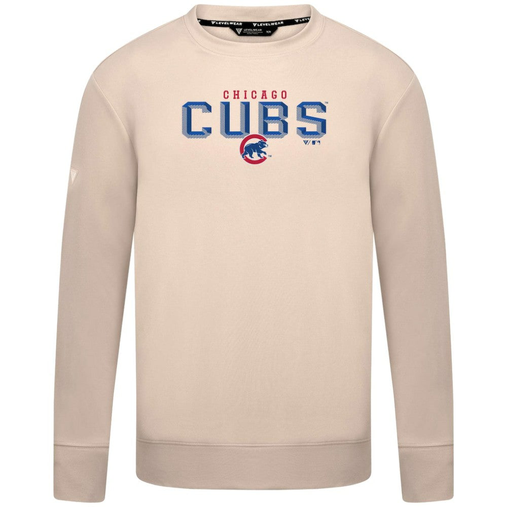 Chicago Cubs Levelwear Mandate Carve Tri-Blend Sweatshirt | MLB New
