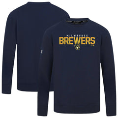 Milwaukee Brewers Levelwear Mandate Carve Tri-Blend Sweatshirt | MLB Shop