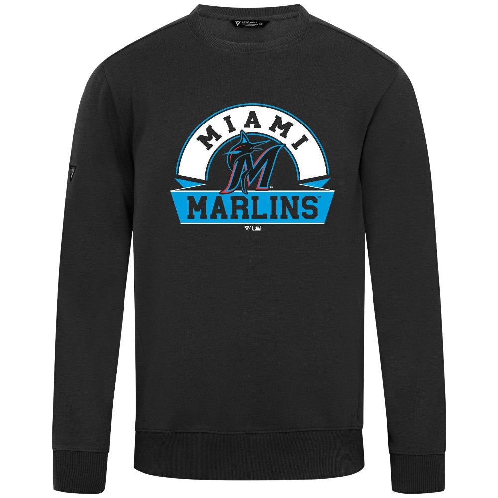 Miami Marlins Levelwear Zane Banner Arch Sweatshirt | MLB US