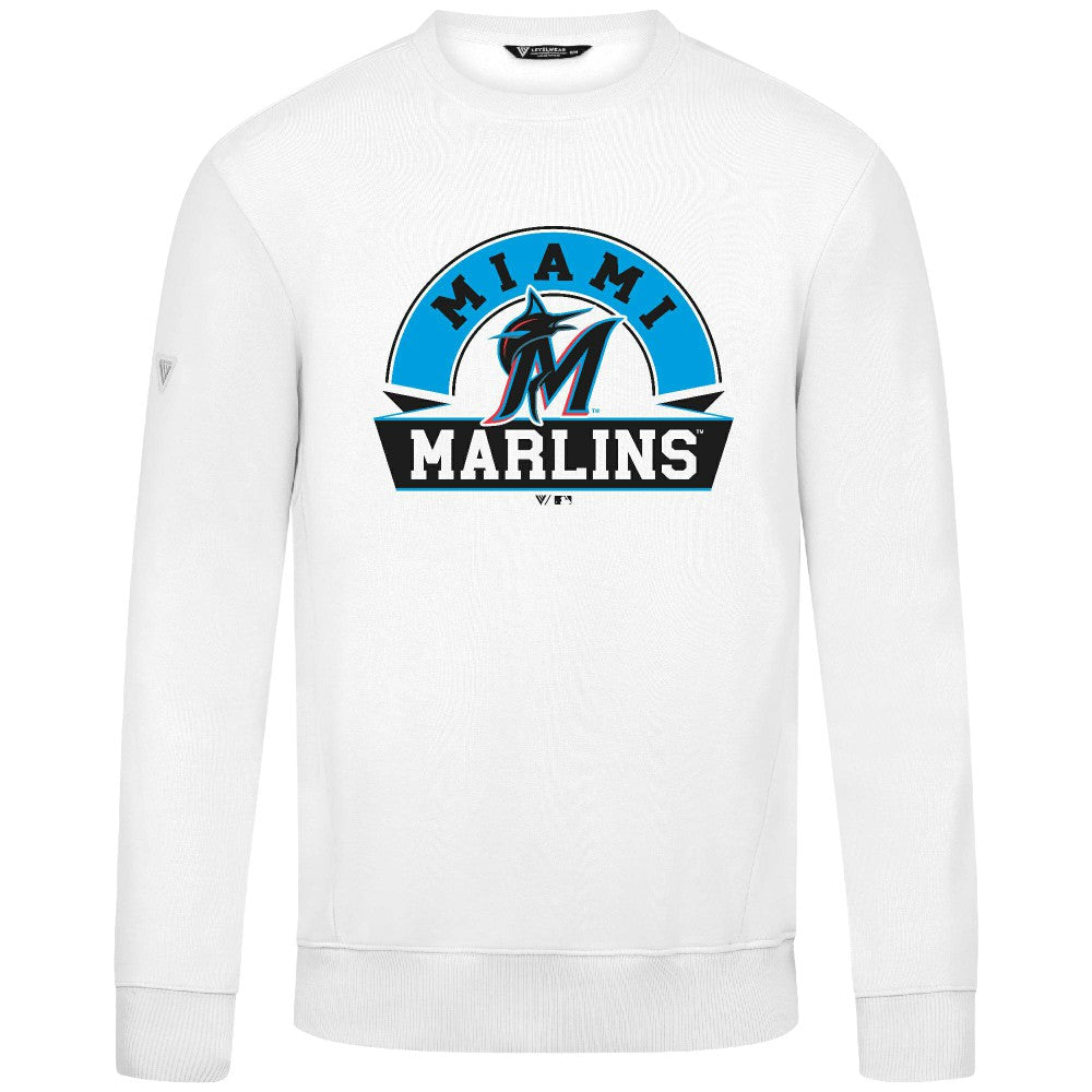 Miami Marlins Levelwear Zane Banner Arch Sweatshirt | MLB On Sale