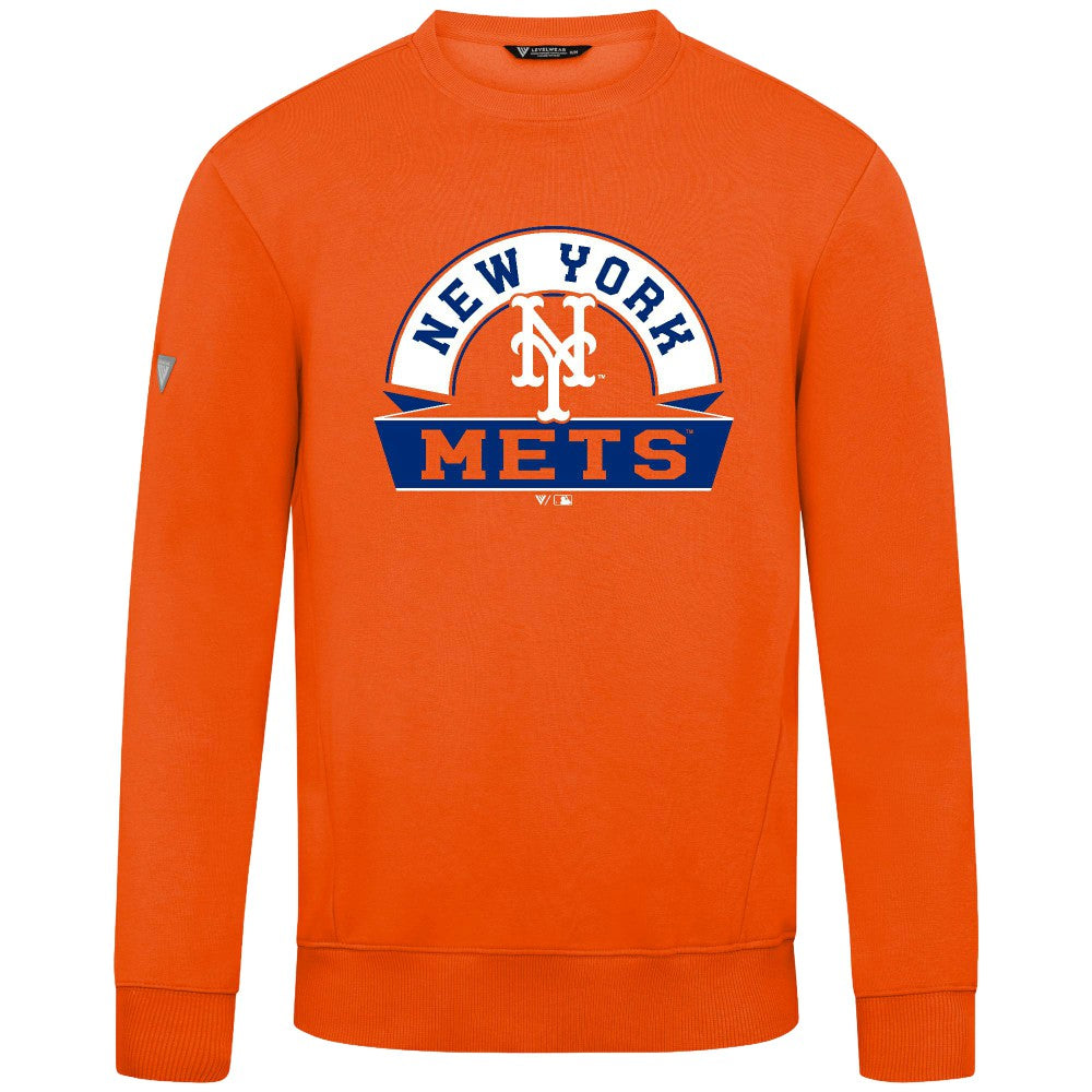New York Mets Levelwear Zane Banner Arch Sweatshirt | MLB Sale