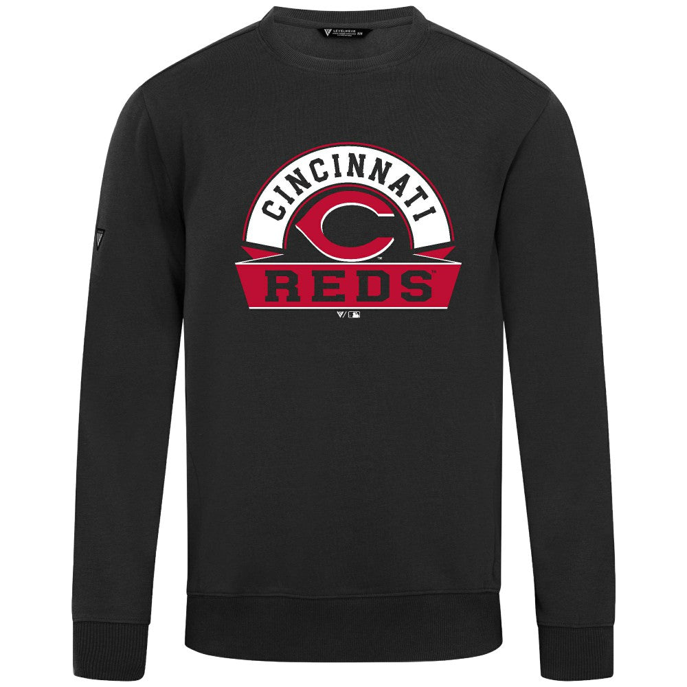 Cincinnati Reds Levelwear Zane Banner Arch Sweatshirt | MLB Sale