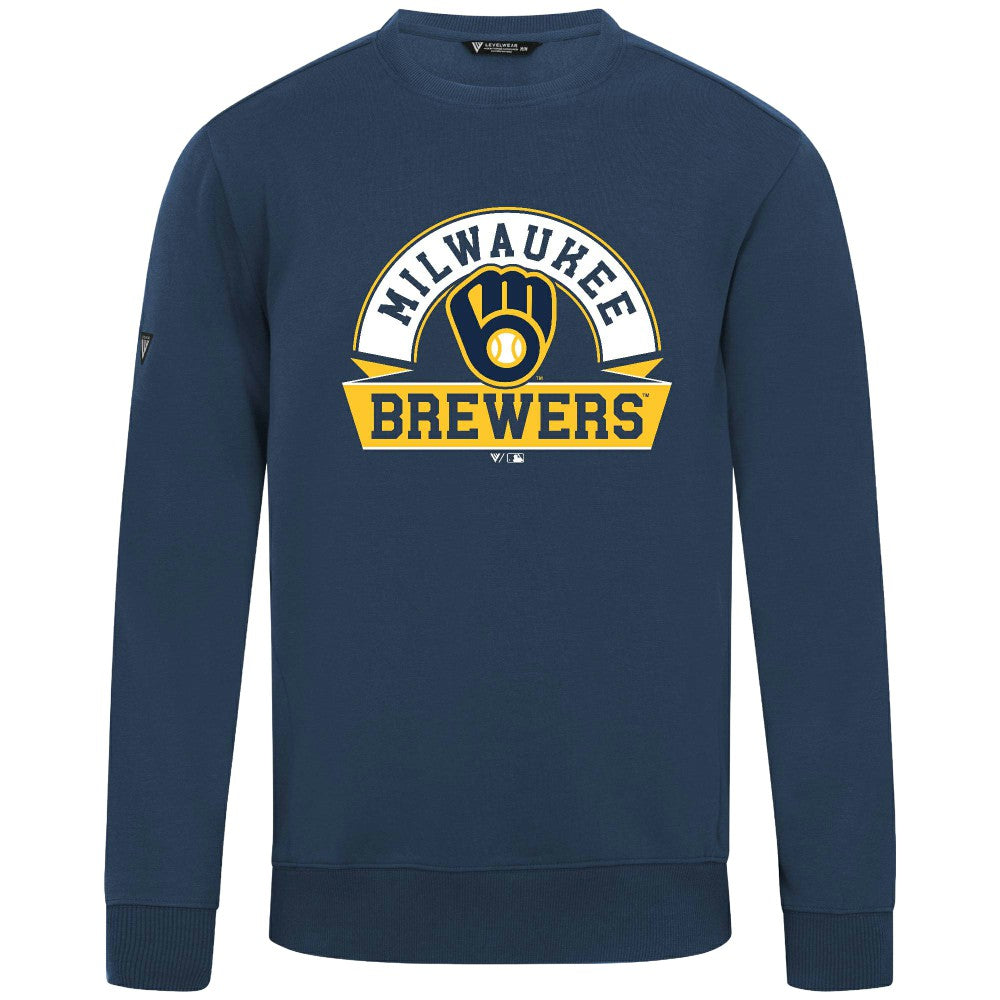 Milwaukee Brewers Levelwear Zane Banner Arch Sweatshirt | MLB US