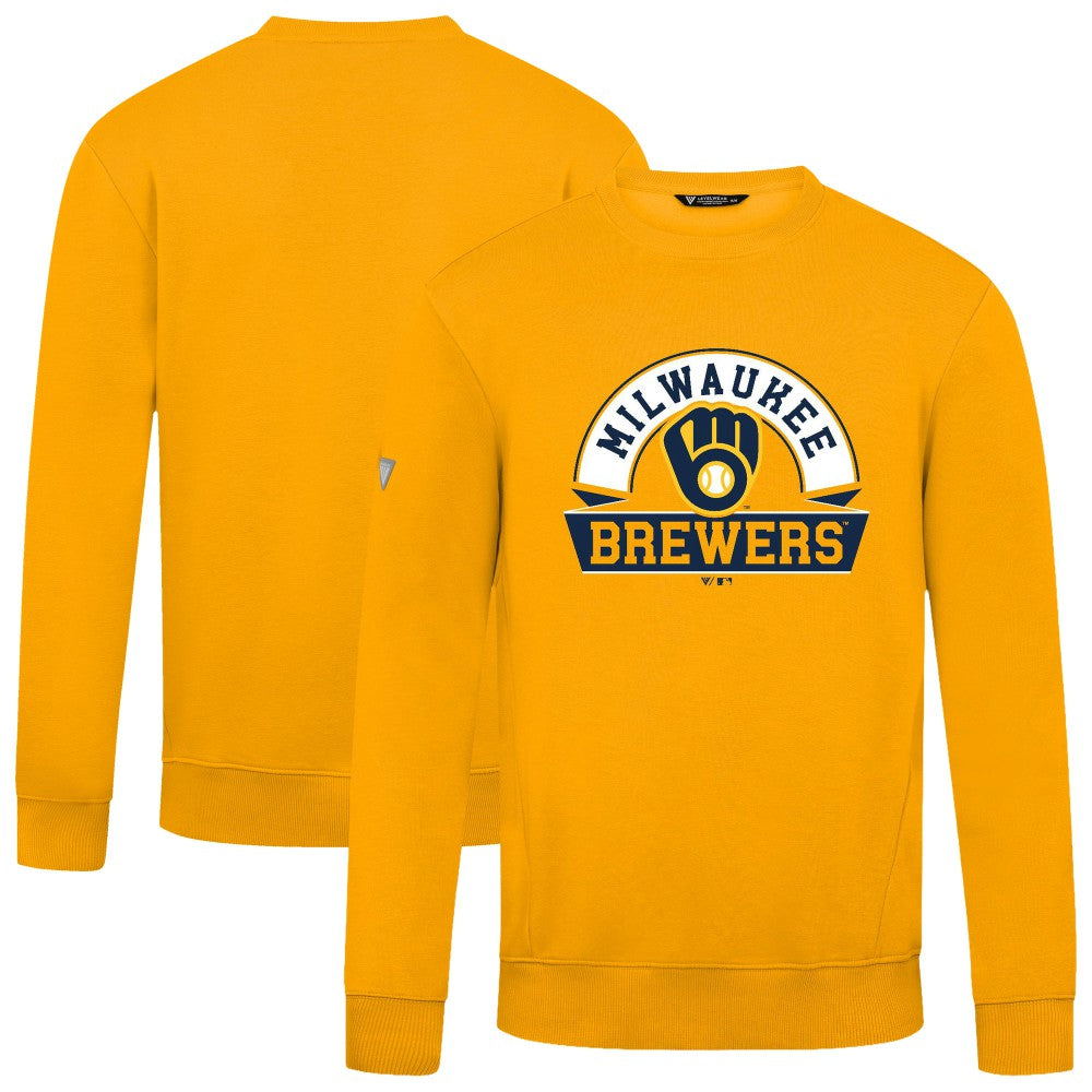 Milwaukee Brewers Levelwear Zane Banner Arch Sweatshirt | MLB For sale
