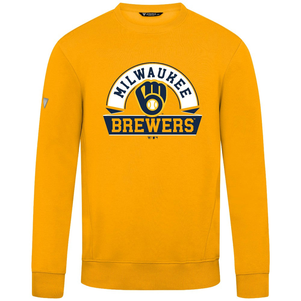 Milwaukee Brewers Levelwear Zane Banner Arch Sweatshirt | MLB For sale