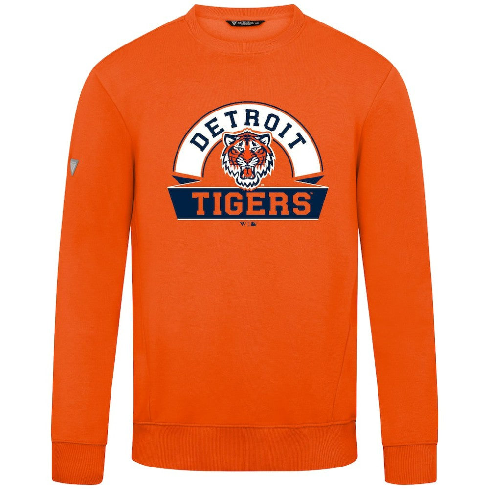 Detroit Tigers Levelwear Zane Banner Arch Sweatshirt | MLB Outlet