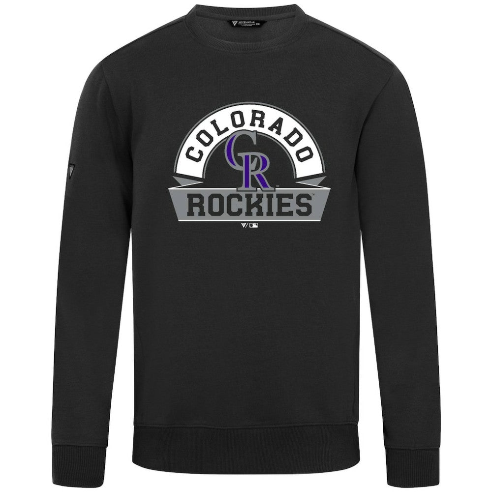 Colorado Rockies Levelwear Zane Banner Arch Sweatshirt | MLB Discount