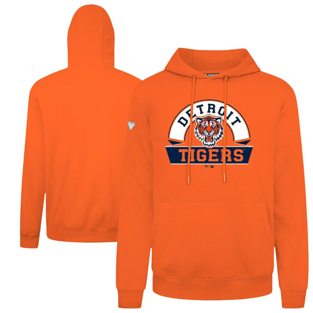 Detroit Tigers Levelwear Podium Banner Arch Hoodie | MLB Shop