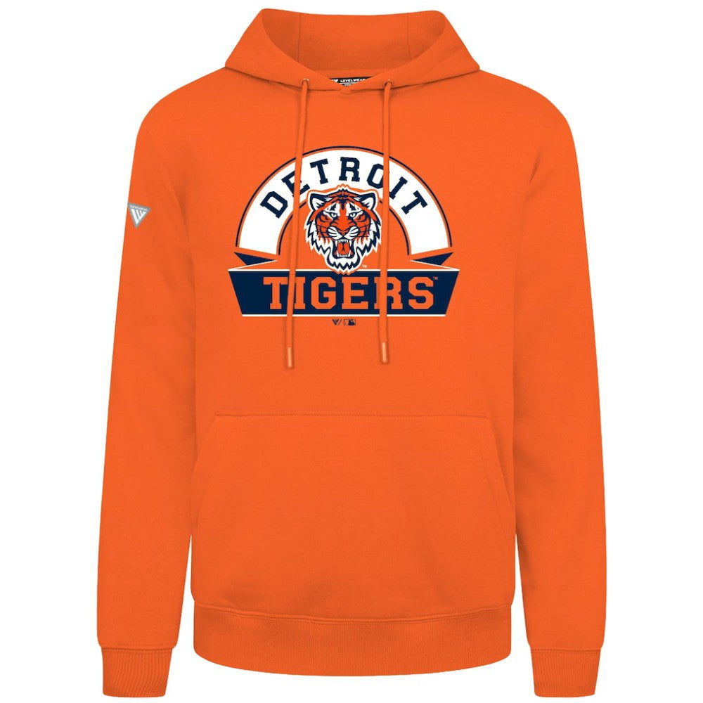 Detroit Tigers Levelwear Podium Banner Arch Hoodie | MLB Shop