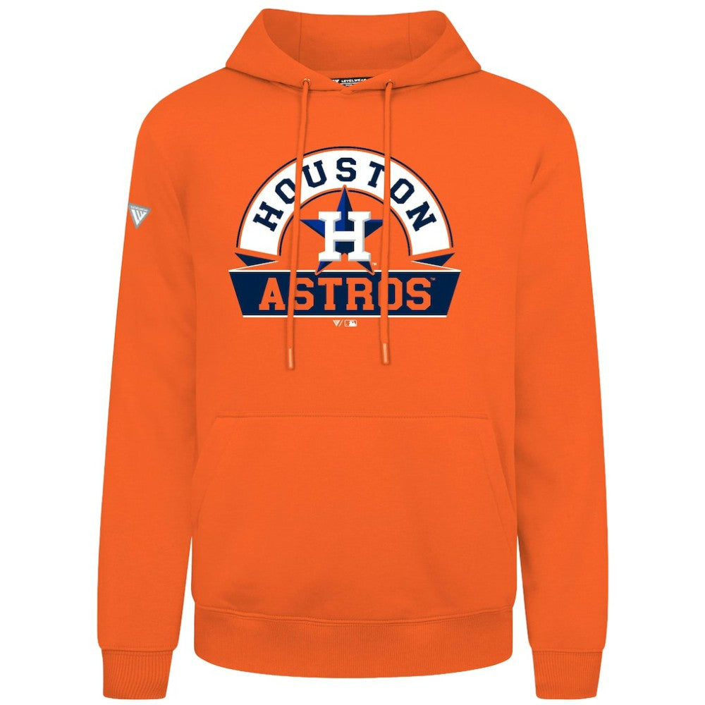 Houston Astros Levelwear Podium Banner Arch Hoodie | MLB Outlet