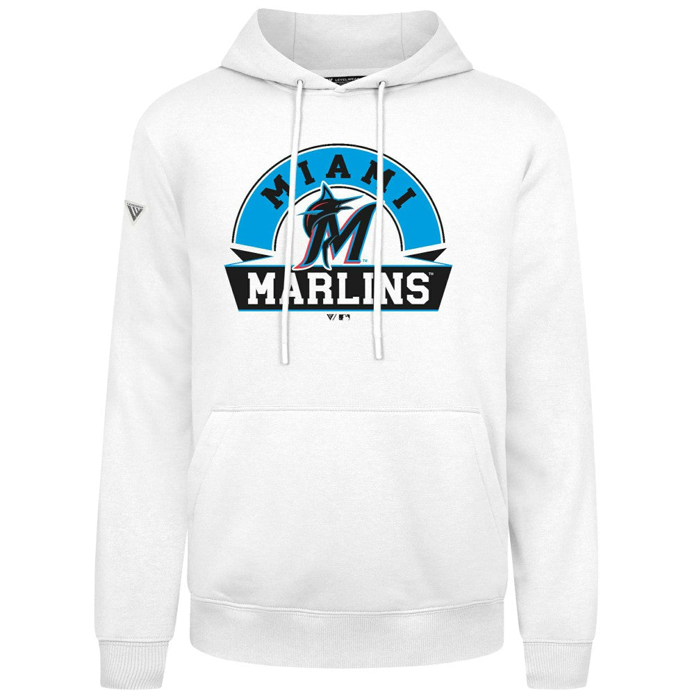 Miami Marlins Levelwear Podium Banner Arch Hoodie | MLB New