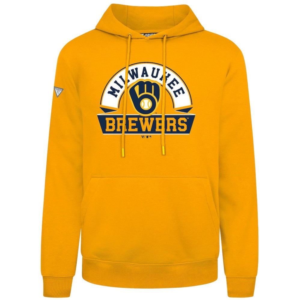 Milwaukee Brewers Levelwear Podium Banner Arch Hoodie | MLB Online