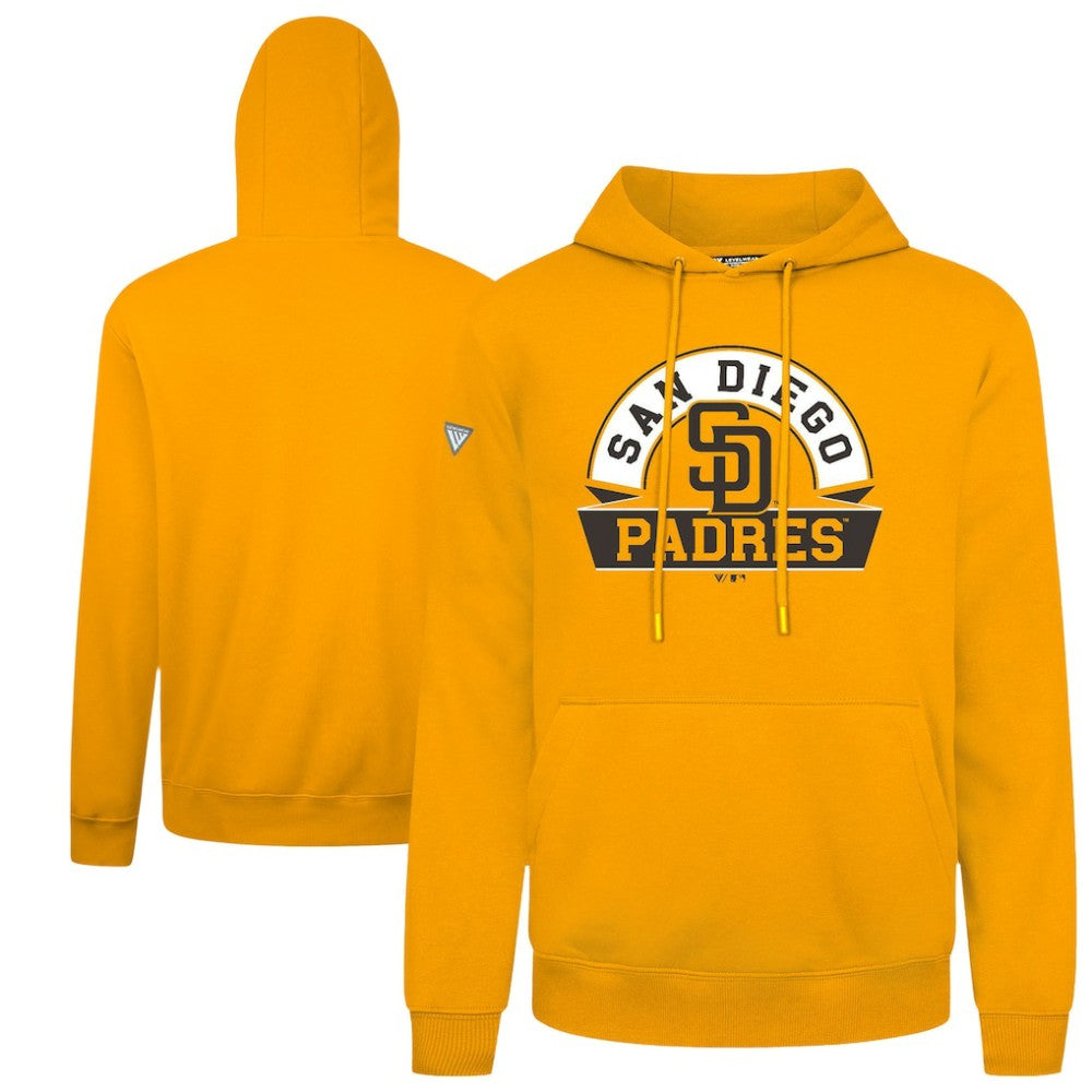 San Diego Padres Levelwear Podium Banner Arch Hoodie | MLB New