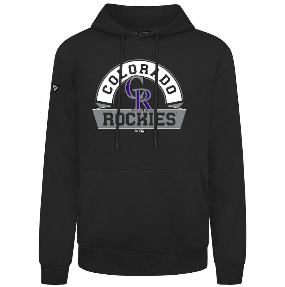 Colorado Rockies Levelwear Podium Banner Arch Hoodie | MLB For sale