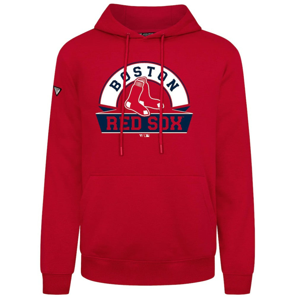 Boston Red Sox Levelwear Podium Banner Arch Hoodie | MLB Outlet
