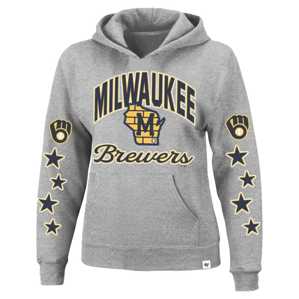 Milwaukee Brewers '47 Women's Plus Size Starry Eye Hoodie | MLB Sale
