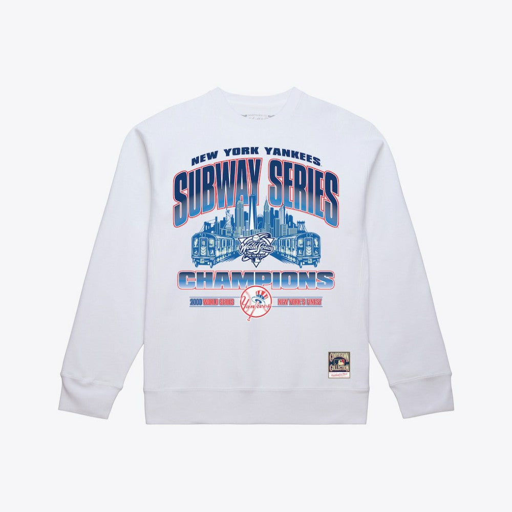 New York Yankees Mitchell & Ness Subway Series Champions Crewneck Sweatshirt | MLB New