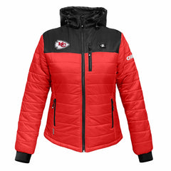 Kansas City Chiefs  ActionHeat Women's 5V Battery Heated Insulated Puffer Full-Zip Jacket