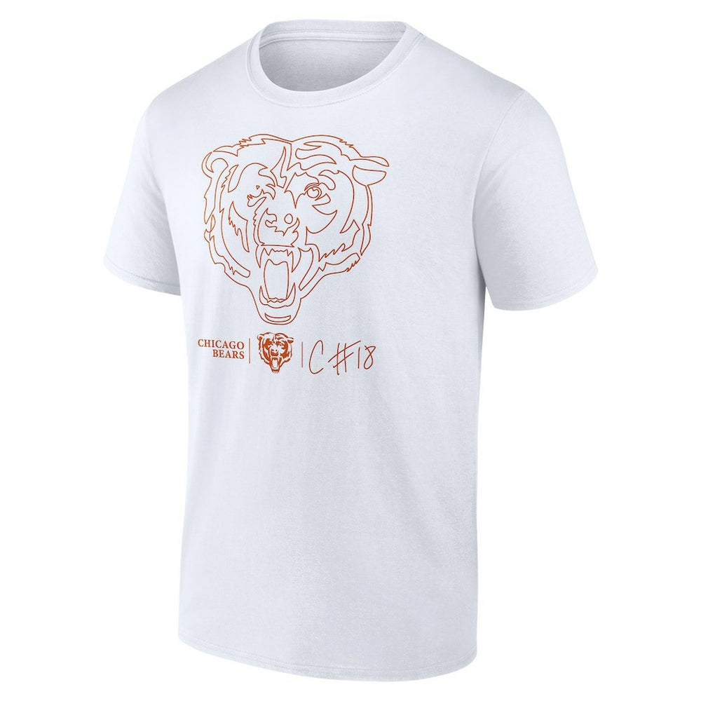 Chicago Bears  Caleb Williams  Outline Player T-Shirt