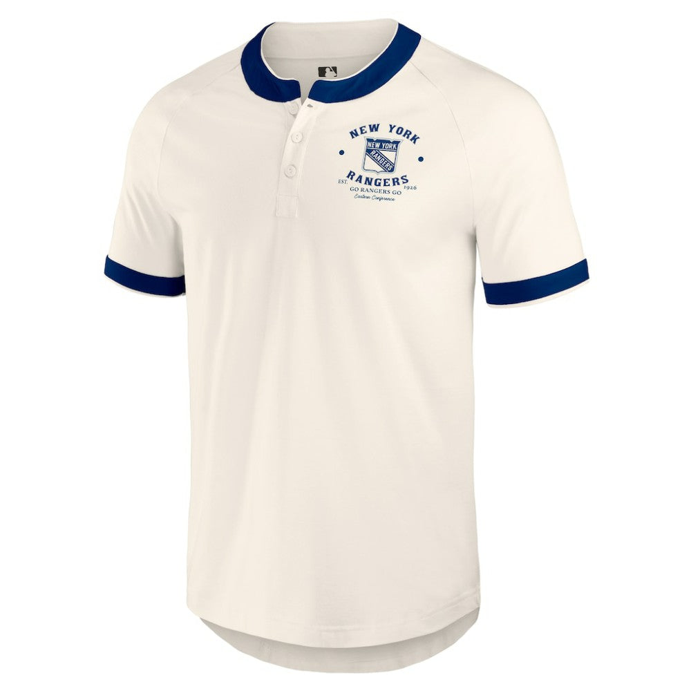 New York Rangers Darius Rucker Collection by Fanatics Fanatics Fest Henley Raglan T-Shirt Discount