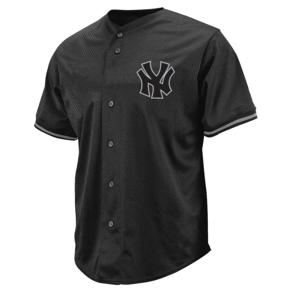 New York Yankees Profile Big & Tall Pop Fashion Jersey - Black
