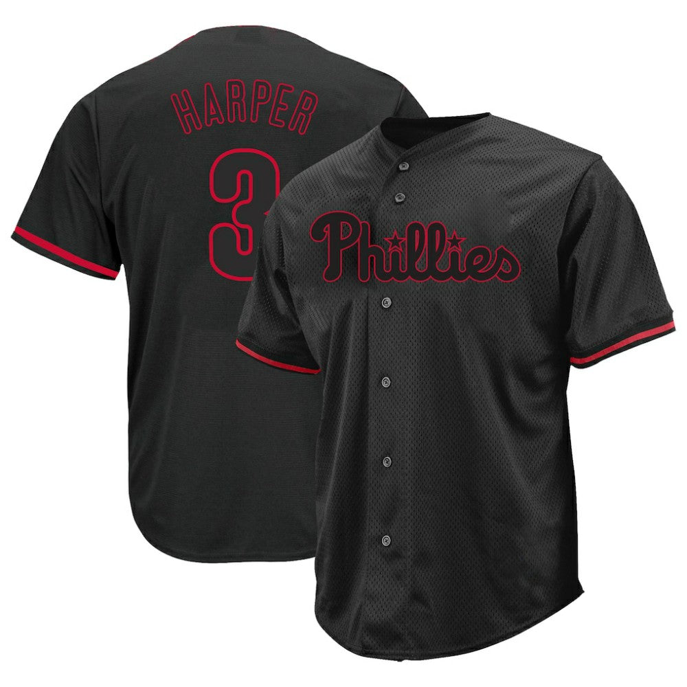 Bryce Harper Philadelphia Phillies Profile Big & Tall Pop Fashion Jersey | MLB New