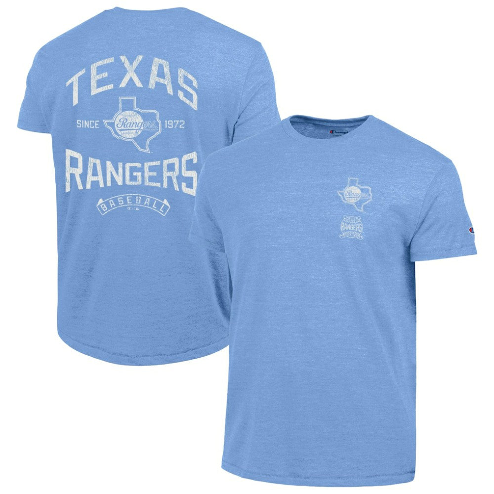 Texas Rangers Champion Vintage 3-Hit Tri-Blend T-Shirt | MLB Near me
