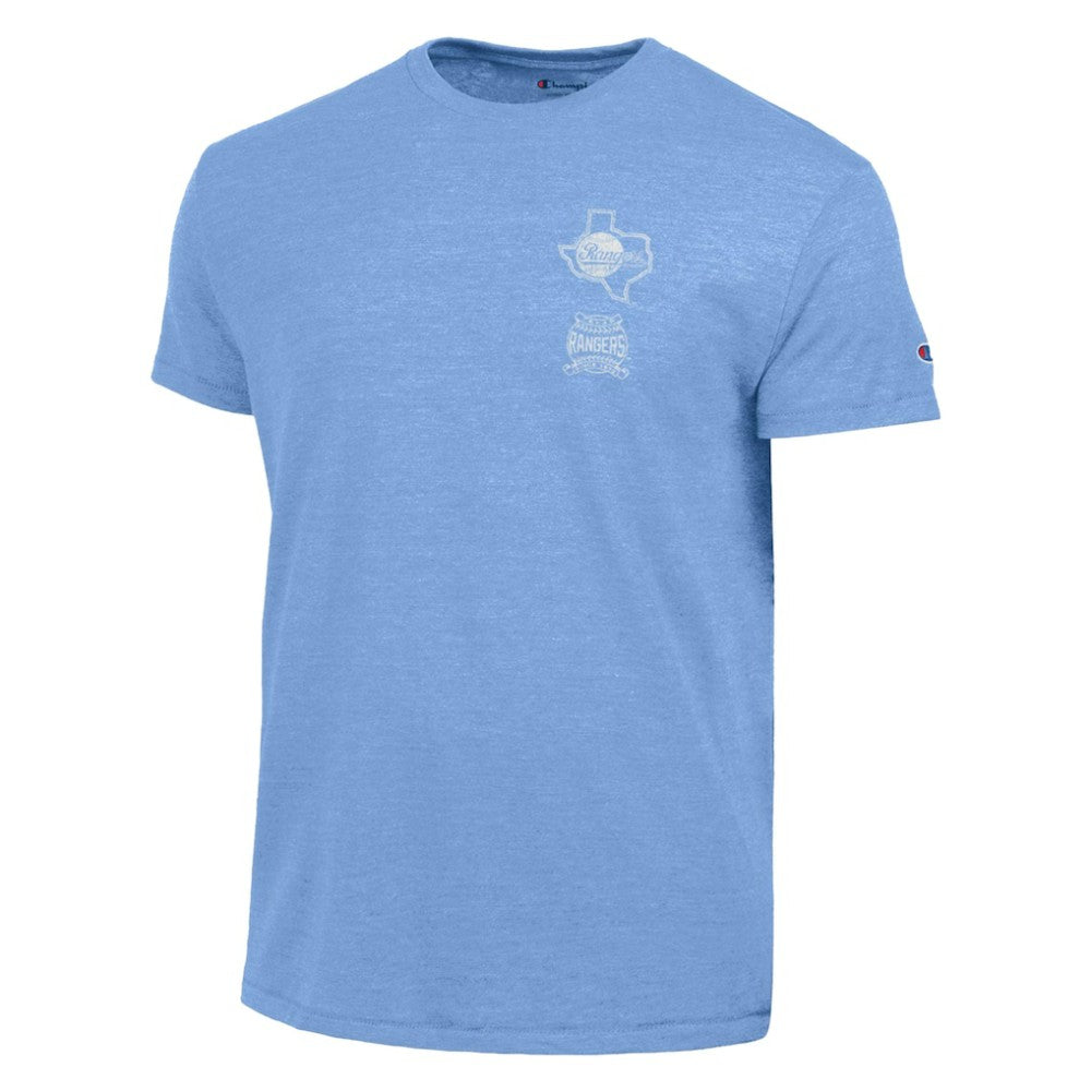 Texas Rangers Champion Vintage 3-Hit Tri-Blend T-Shirt | MLB Near me